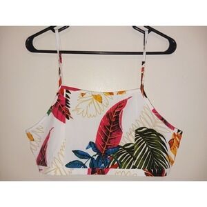 Womens Tropical‎ Print Bra Top Xl